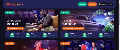 Ardente Casino & Sportsbook [IT] Login, Bonus 1000 € + 50 FS.